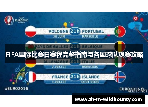 FIFA国际比赛日赛程完整指南与各国球队观赛攻略