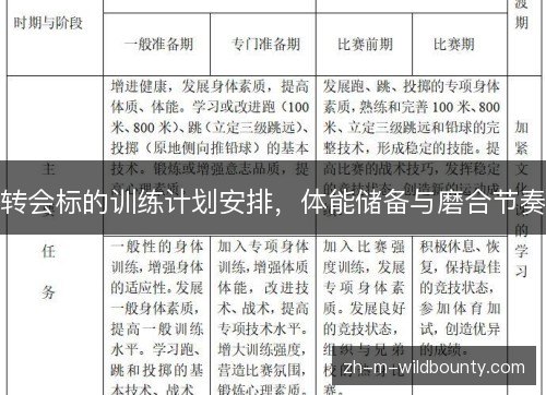 转会标的训练计划安排,体能储备与磨合节奏 转会标的训练计划安排,体能储备与磨合节奏